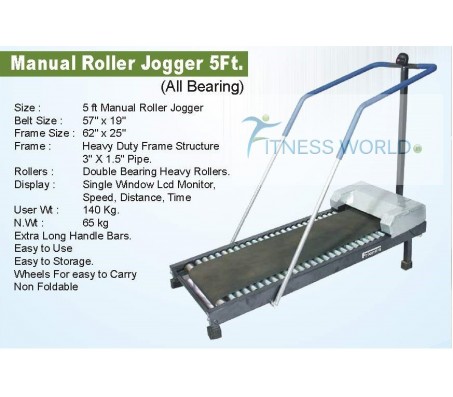 5 FT MANUAL ROLLER JOGGER FOR CLUB & HOME USE